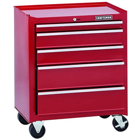 craftsman 26.5 in 6 drawer steel rolling tool cabinet|craftsman 5 drawer tool chest.